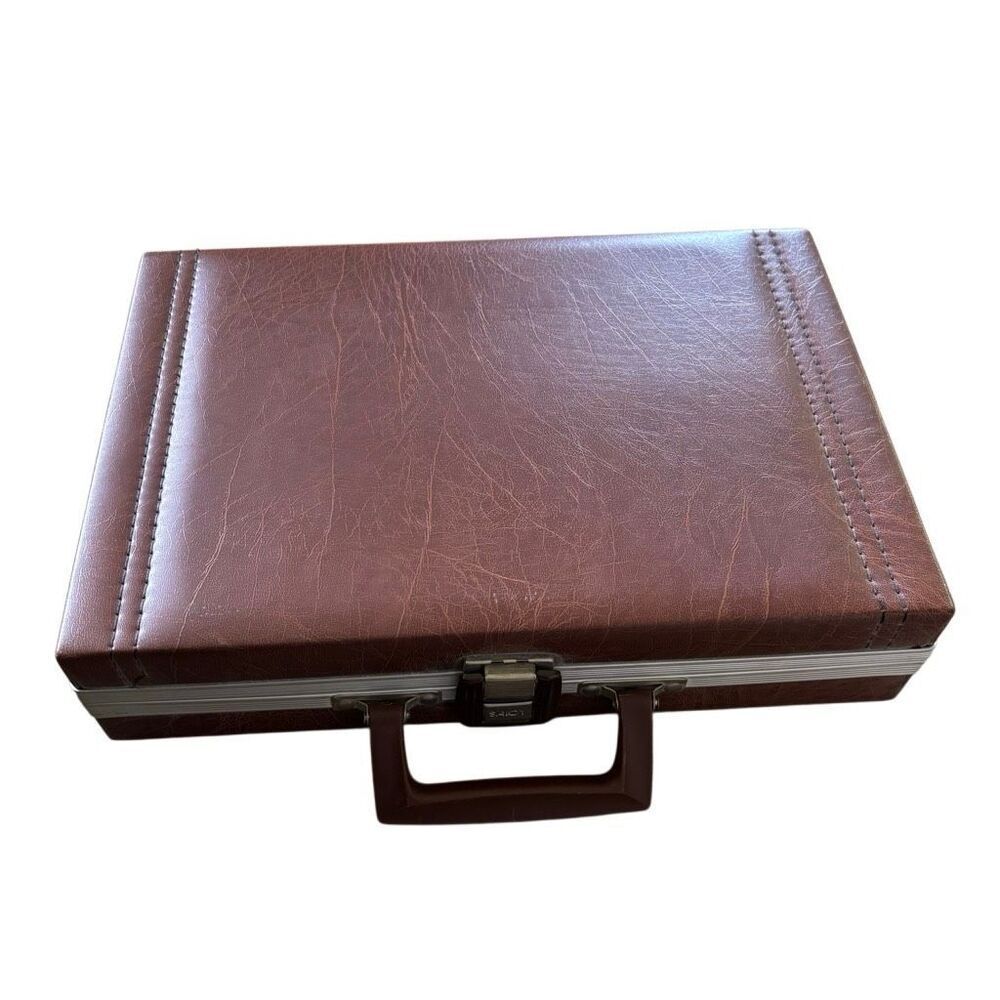 Vintage Savoy Brown 30 Cassette Tape Case